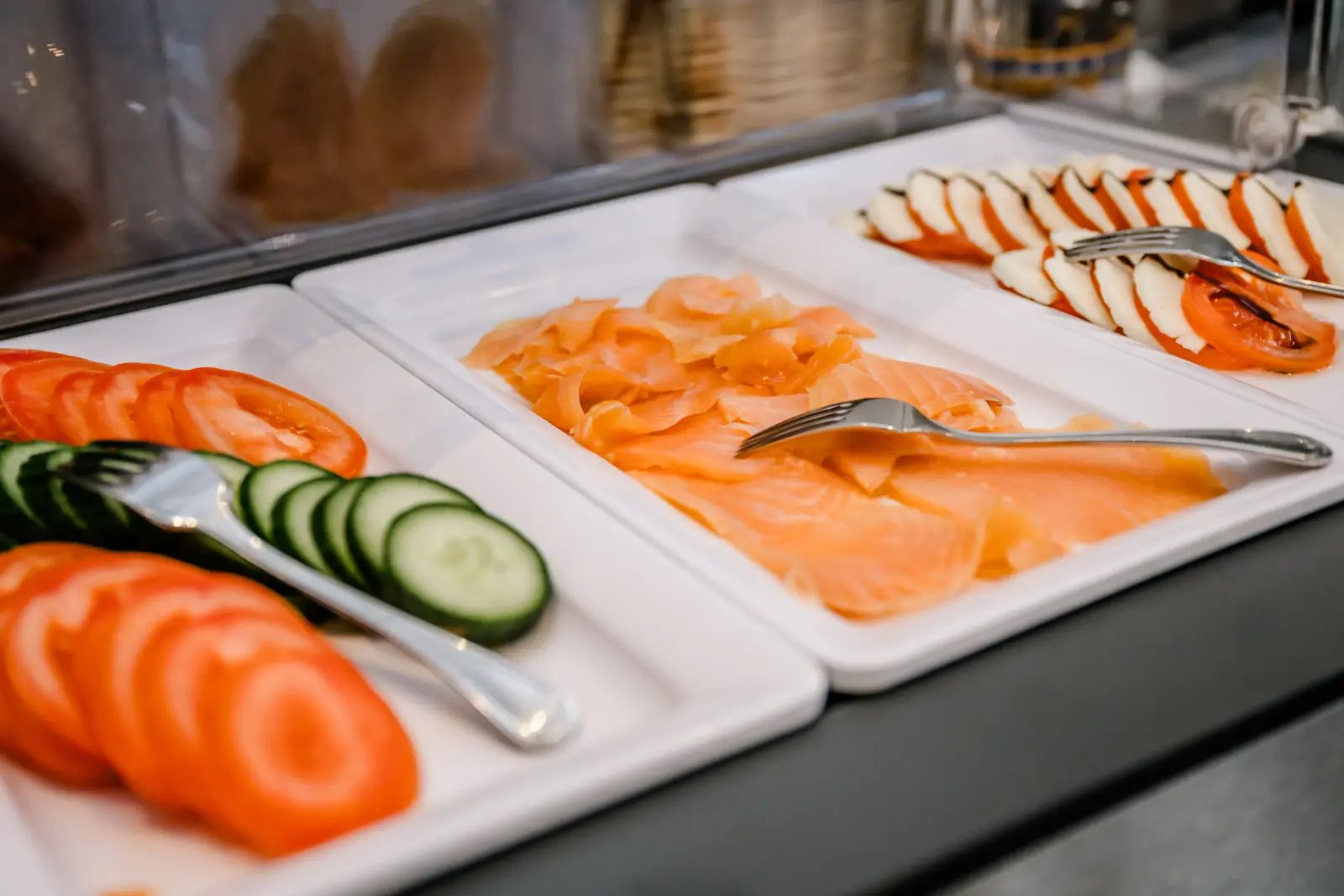 Cold cuts and salmon